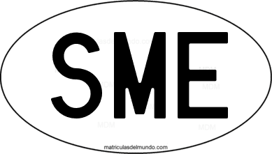 código internacional SME de Surinam