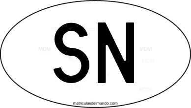 international oval code SN from Senegal
