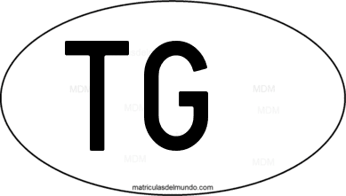 código internacional TG de Togo