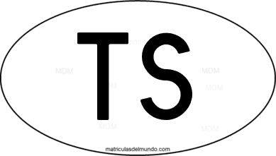 international oval code TS from Territorio Libre de Trieste