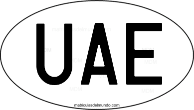 código internacional UAE de Emiratos Árabes Unidos