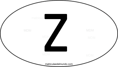código internacional Z de Zambia
