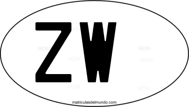 código internacional ZW de Zimbabwe