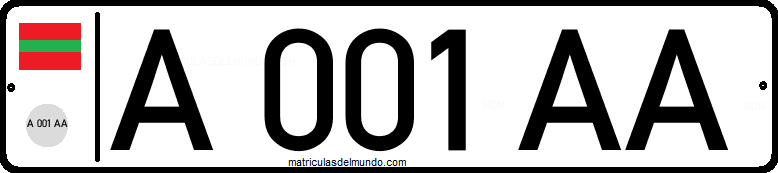 Matrícula de Transdniester actual