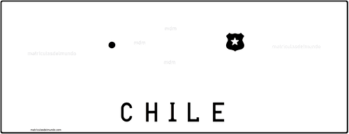 Patente de auto de Chile actual