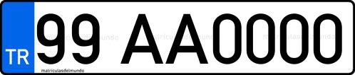 Creador de matrículas de Turquia 0000