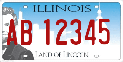 matricula de Illinois actual Land of Lincoln