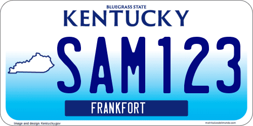 Matrícula de coche de Kentucky