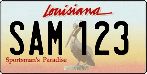 Matrícula de coche de Louisiana