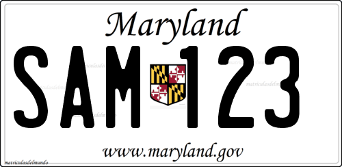 Matrícula de coche de Maryland