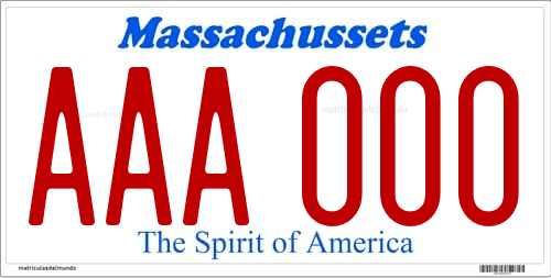Matrícula de coche de Massachusetts