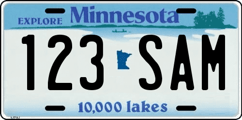 Matricula de Minnesota actual 10000 lakes