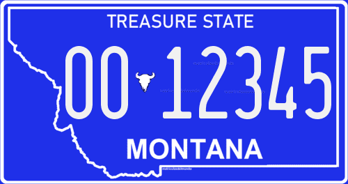 Matrícula de coche de Montana