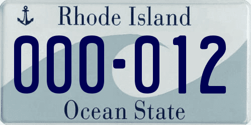 Matrícula de coche de Rhode Island