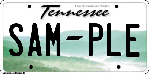 Matrícula de coche de Tennessee