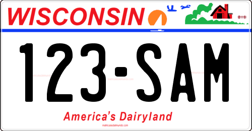 Matrícula de coche de Wisconsin