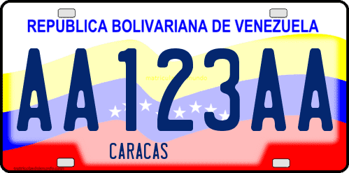 Creador de patentes de auto de Venezuela