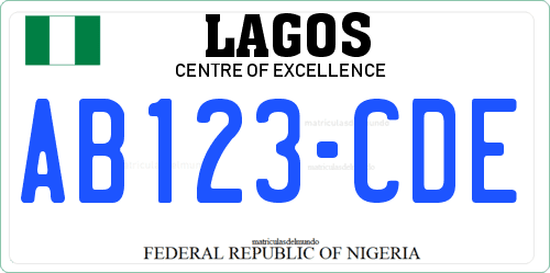 Matrícula de Nigeria del sistema anterior