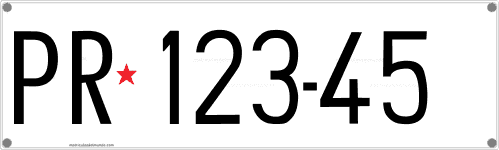 Matrícula de Kosovo desde 1961