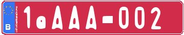 Genera y crea tu propia matricula de Bélgica  temporal normal gratis / Generate your own belgian license plate from temporal system for free