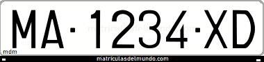 Genera tu propia matricula española antigua de grafia fina gratis / Generate your own spanish license plate from old system national fine grafia small letters regional