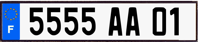 Genera y crea tu propia matricula de Francia del sistema antiguo BLanco(FNI) gratis / Generate your own french license plate from normal OLD blanco system for free