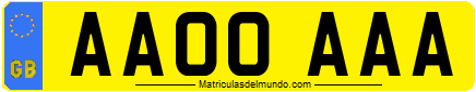 Genera y crea tu propia matricula de Reino Unido de sistema normal con eurobanda gratis / Generate your own united kingdom license plate from normal system with eurobande for free