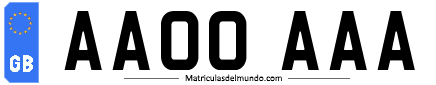 Genera y crea tu propia matricula de Reino Unido de sistema normal con eurobanda gratis / Generate your own united kingdom license plate from normal system with eurobande for free