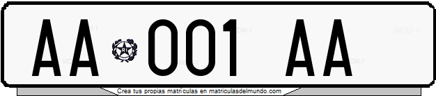 Matrícula de Italia desde 1994