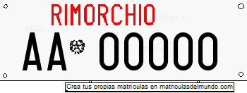 Genera y crea tu propia matricula de Italia del sistema de remolque RIMORCHIO sin eurobandas gratis / Generate your own italian license plate from trailer RIMORCHIO system without eurobande for free