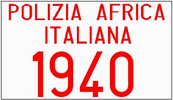 Crear matricula italiana coche