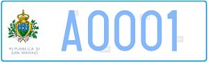 Genera y crea tu propia matricula de San Marino del sistema normal  gratis / Generate your own italian license plate from san marino rsm for free