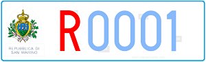 Genera y crea tu propia matricula de San Marino de remolque gratis / Generate your own italian license plate from san marino trailer for free