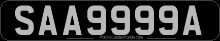 Genera y crea tu propia matricula de Singapur de sistema normal en negro gratis / Generate your own Singapore license plate from normal system for free