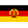 bandera pequeña de Alemania Oriental 