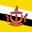bandera pequeña de Brunei