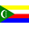 bandera pequeña de Comoras
