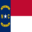bandera pequeña de Carolina del Norte