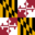 bandera pequeña de Maryland