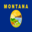 bandera pequeña de Montana