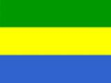 bandera pequeña de Gabon