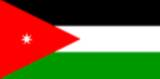 bandera pequeña de Jordania