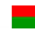 bandera pequeña de Madagascar