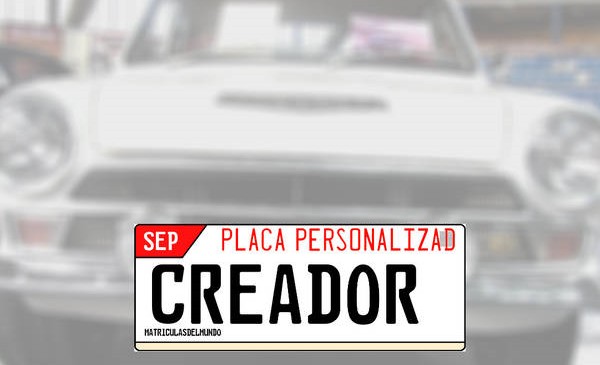 Crear matrícula coche gratis online