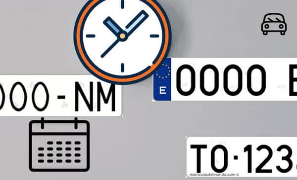 fechas de las matrículas de coches espanolas