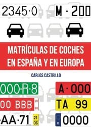 Portada de libro de matrículas de coches en España y en Europa de Carlos Castrillo