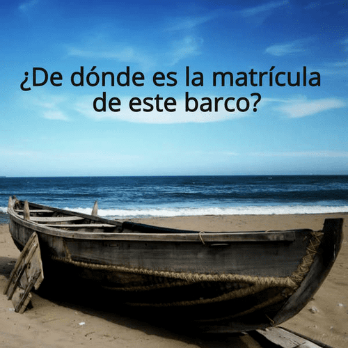 Matrícula de embarcacion barco españa funcionamiento