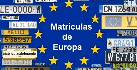 conocer matriculas coches europeas