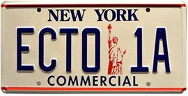 Ghostbusters car license plate decoration