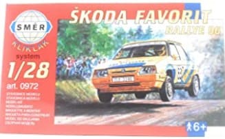 buy yellow Skoda Favorit miniature model